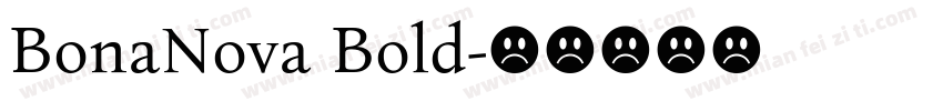BonaNova Bold字体转换